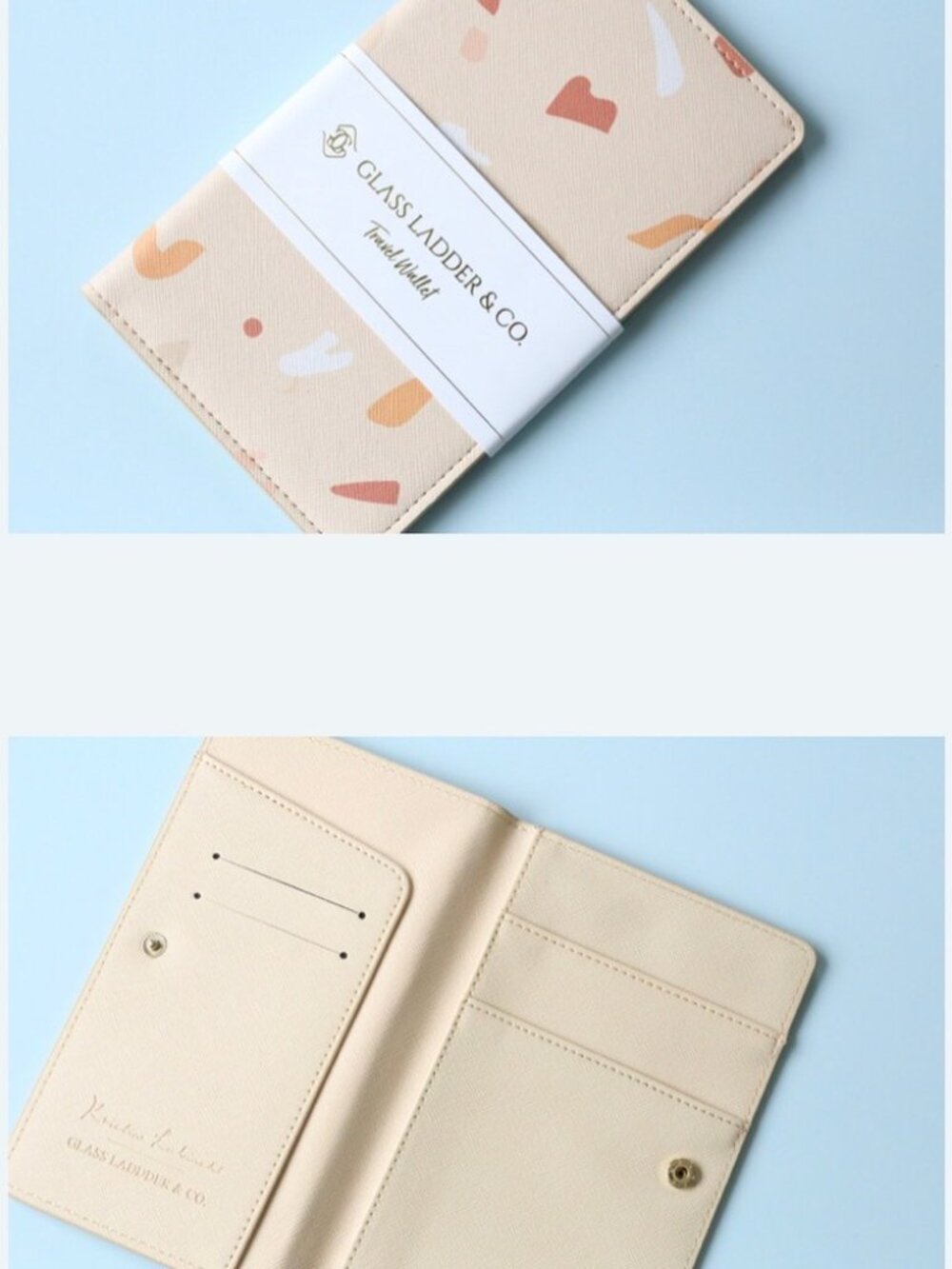 NEW I Glass Ladder & Co Terrazzo Travel Wallet